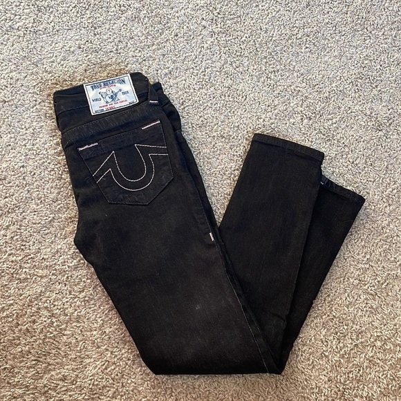 True religion pink and black jeans - Picture 6 of 10